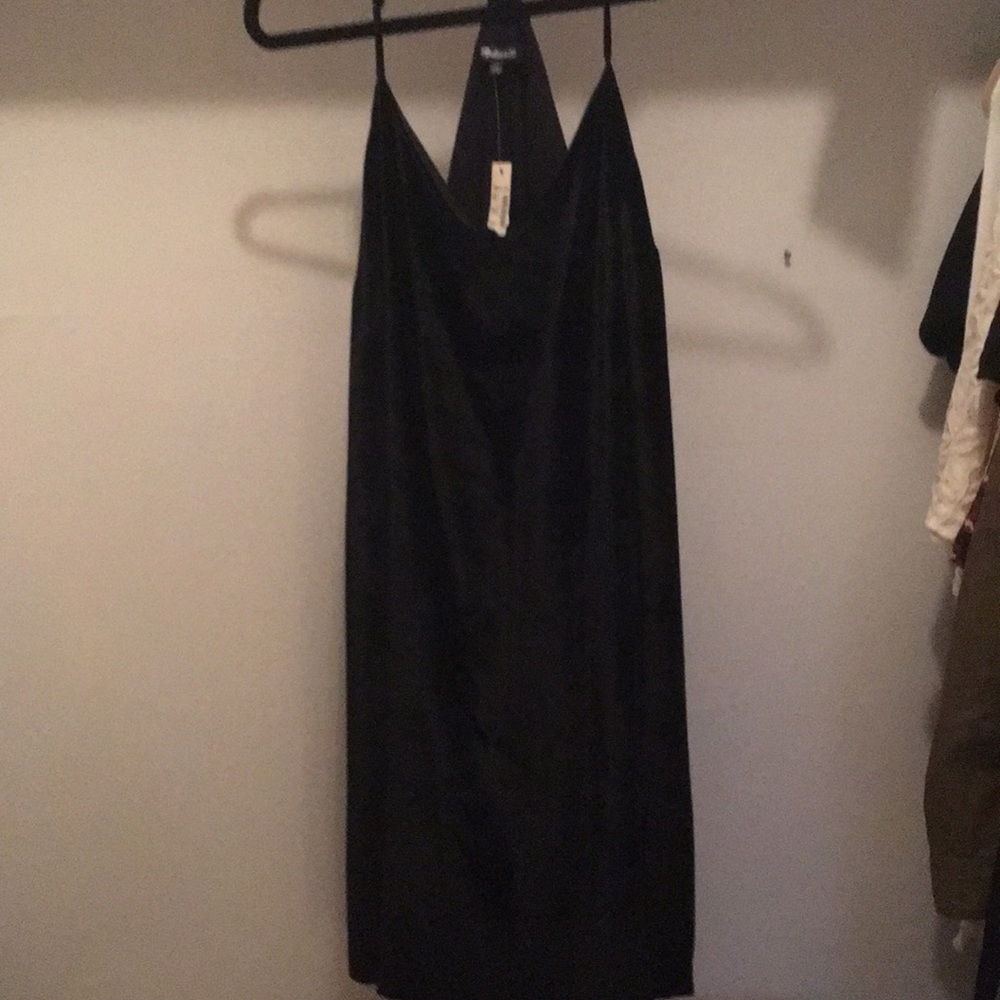 Madewell NWT velvet halter dress